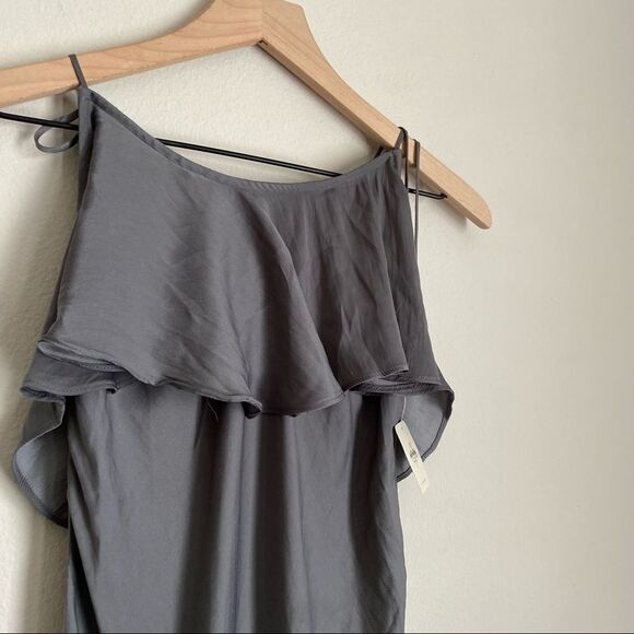 INTIMATELY FREE PEOPLE silver grey silky maxi dress NWT - Picture 6 of 6